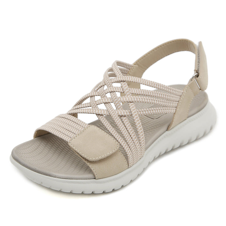 Nadya | Women's Sandal Braided Straps Open-Toe Comfort Sole