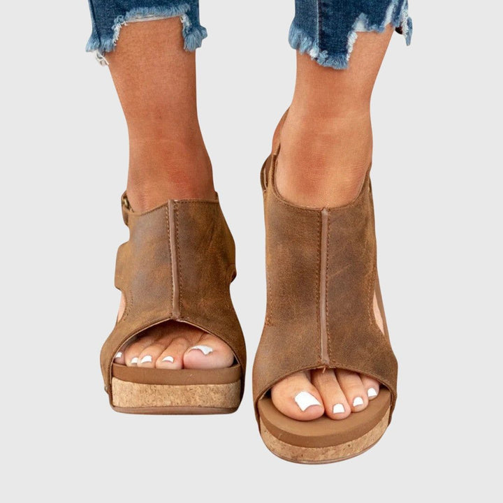 Dahlia | Women's Platform Sandals Open-Toe Chunky Sole