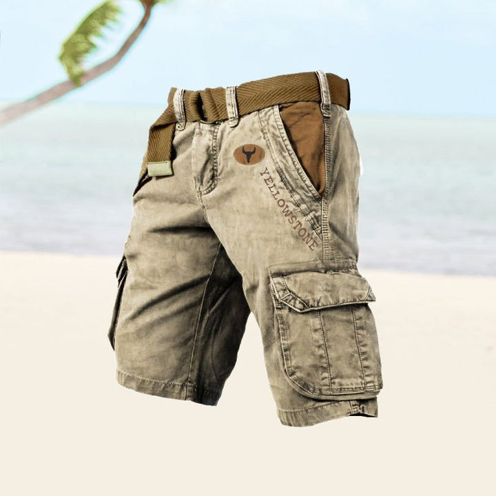 Marcus | Men's Cargo Shorts with Button Front and Pockets