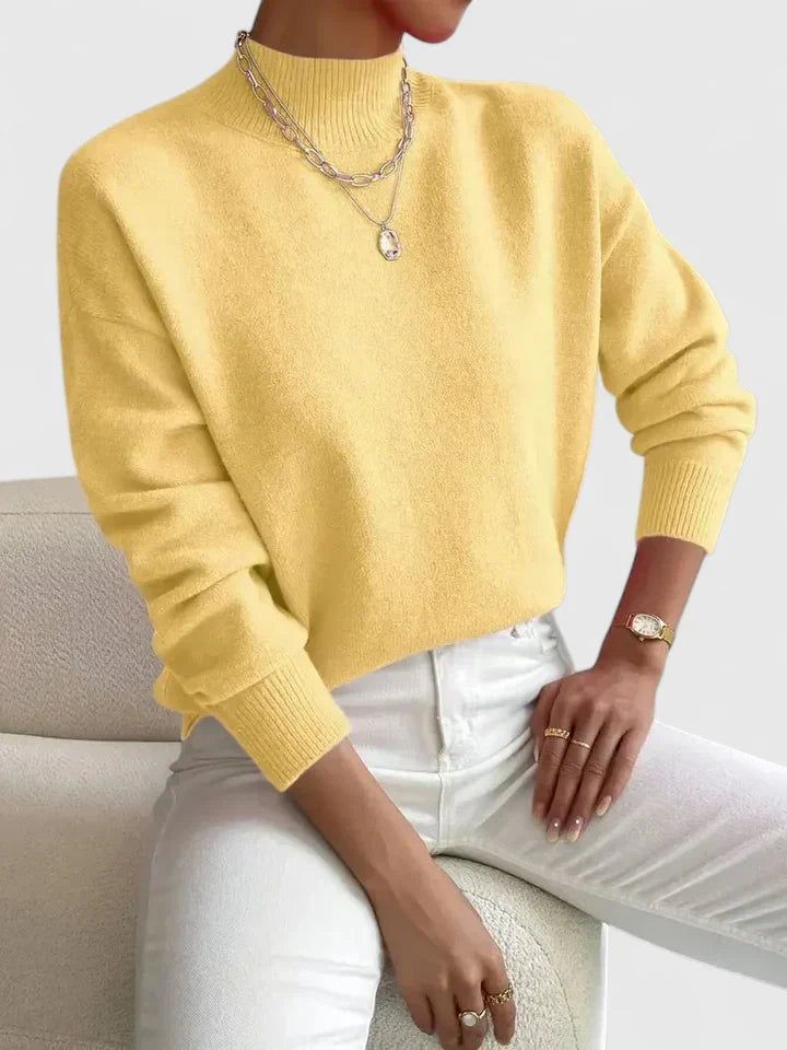 Mirthe | Ribbed Turtleneck Knit Sweater for Women