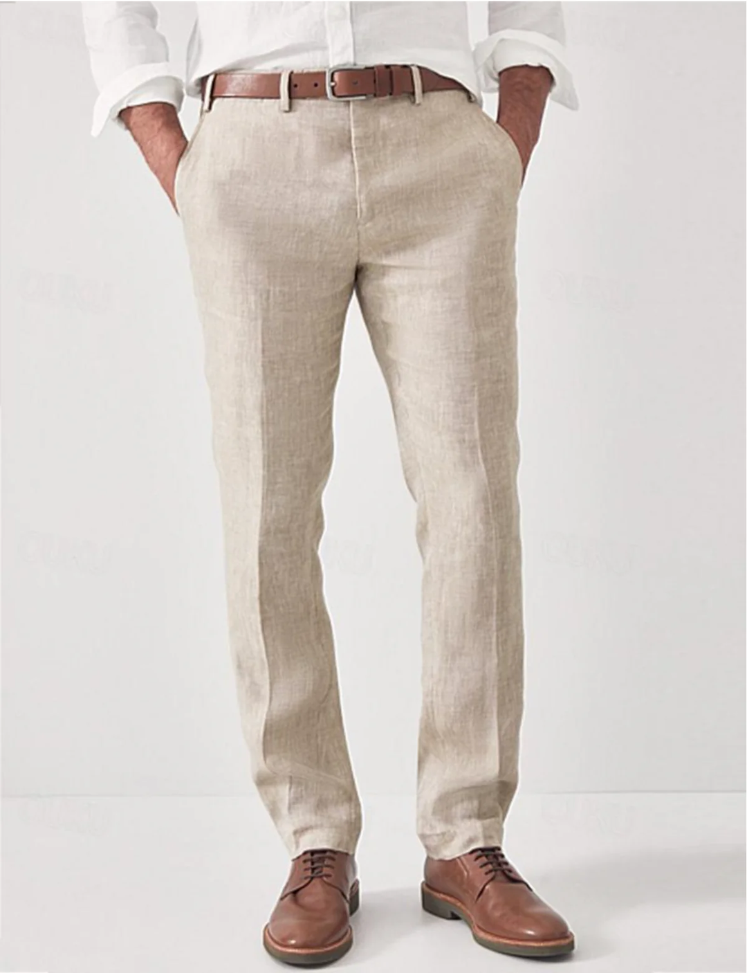 Julian | Men's Straight-Leg Button-Front Trousers
