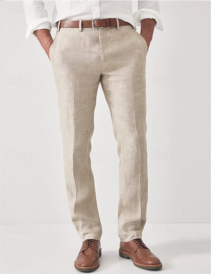 Julian | Men's Straight-Leg Button-Front Trousers