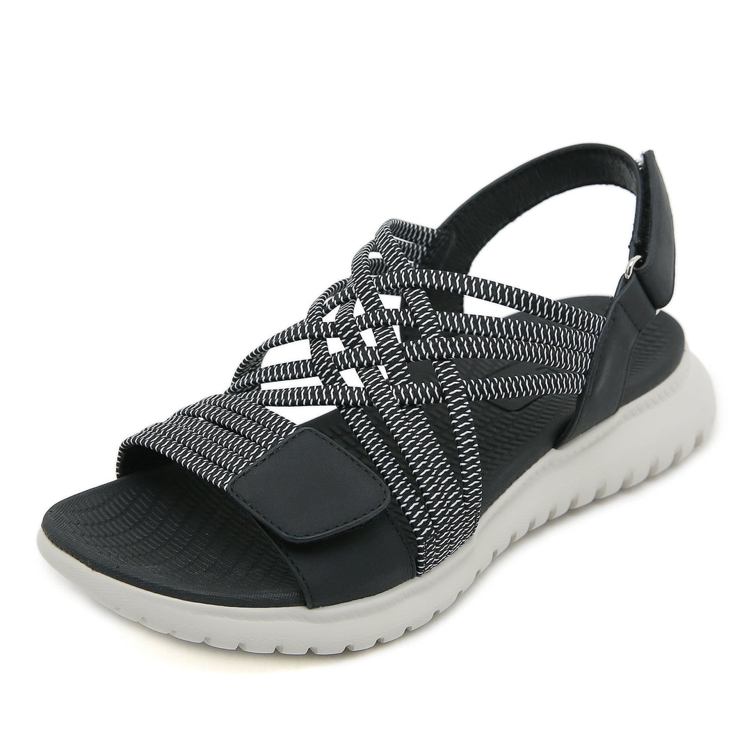 Nadya | Women's Sandal Braided Straps Open-Toe Comfort Sole