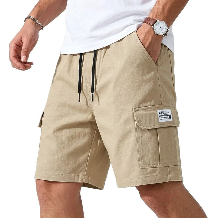 Damon | Men's Cargo Shorts with Elastic Waist and Drawcord