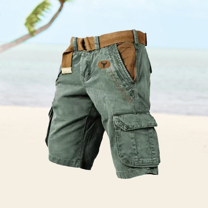 Marcus | Men's Cargo Shorts with Button Front and Pockets