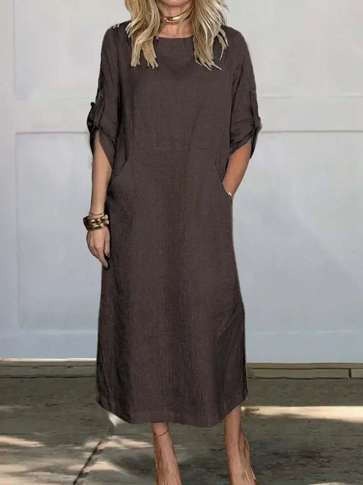 Aurora | Women's Maxi Dress Relaxed-Fit V-Neck – Weekend Errands