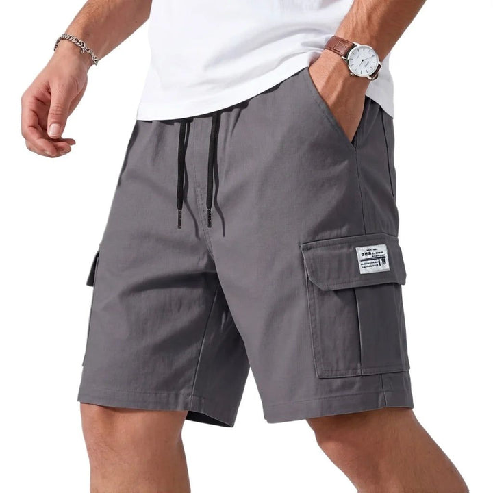 Damon | Men's Cargo Shorts with Elastic Waist and Drawcord