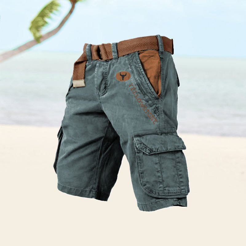 Marcus | Men's Cargo Shorts with Button Front and Pockets