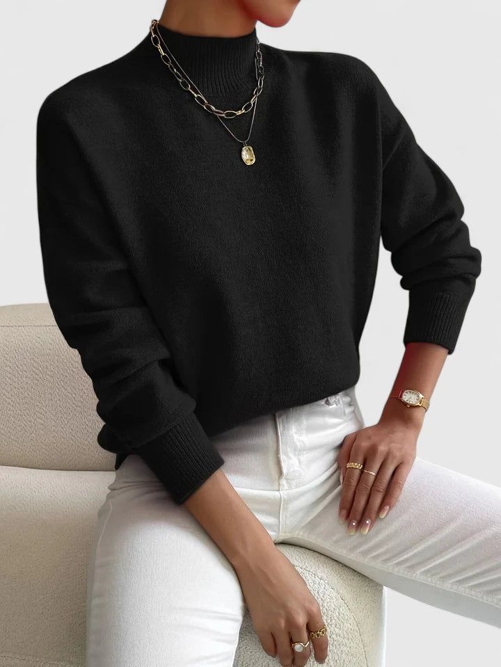 Mirthe | Ribbed Turtleneck Knit Sweater for Women