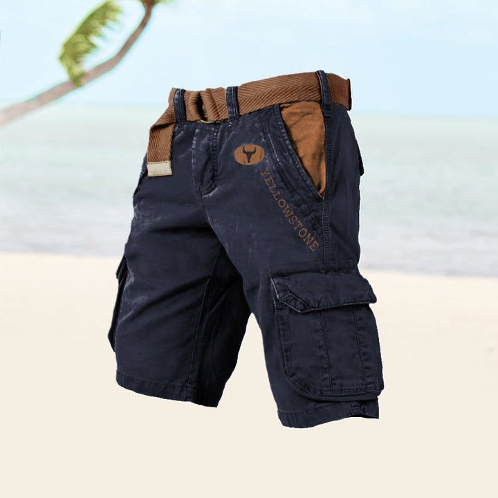 Marcus | Men's Cargo Shorts with Button Front and Pockets