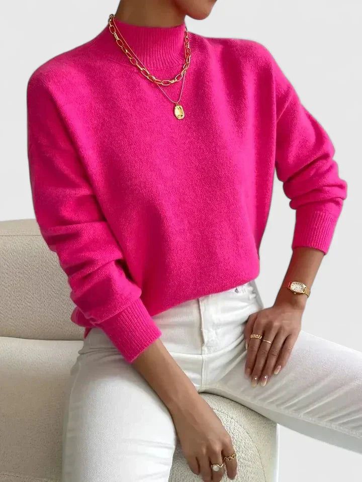Mirthe | Ribbed Turtleneck Knit Sweater for Women