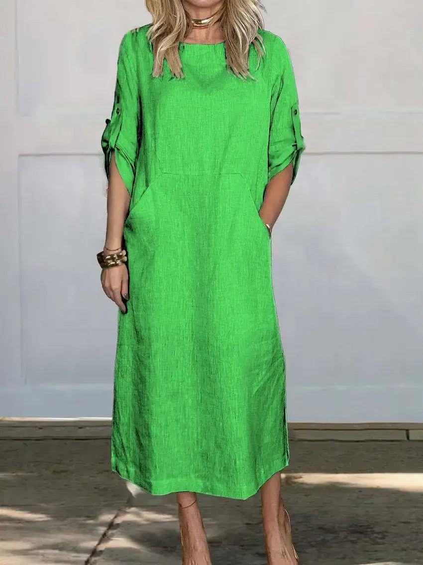 Aurora | Women's Maxi Dress Relaxed-Fit V-Neck – Weekend Errands