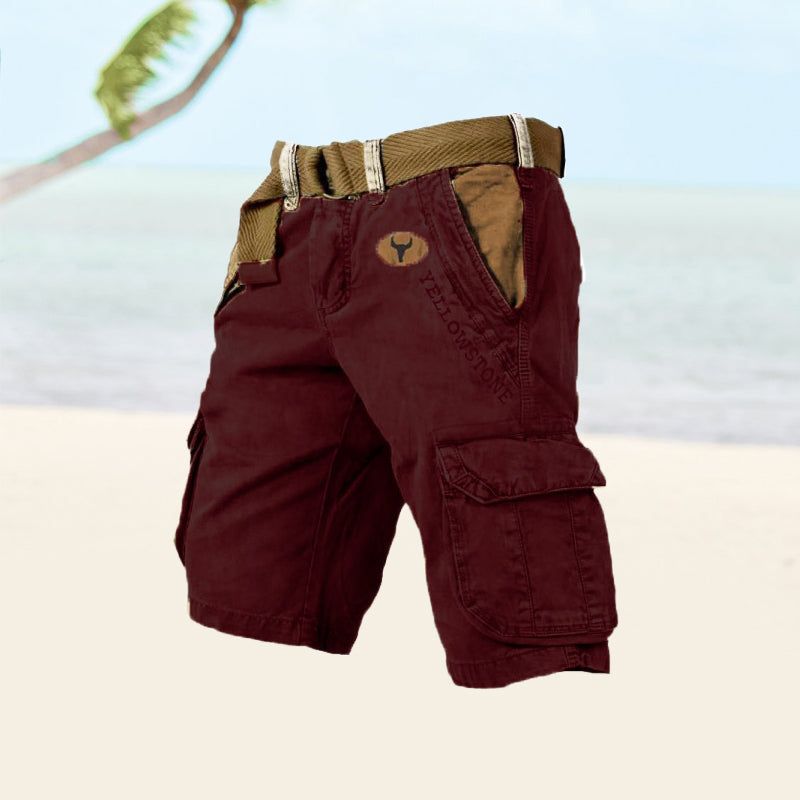 Marcus | Men's Cargo Shorts with Button Front and Pockets