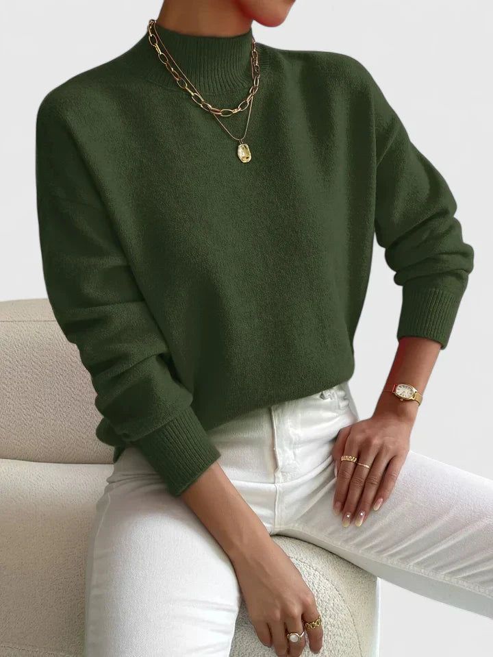 Mirthe | Ribbed Turtleneck Knit Sweater for Women