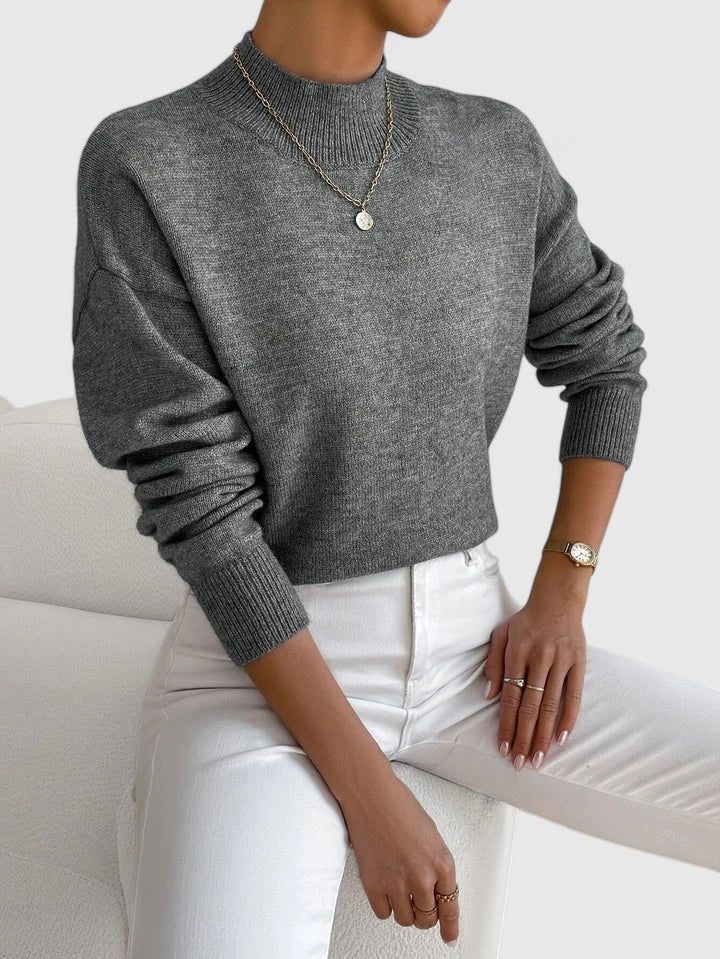 Mirthe | Ribbed Turtleneck Knit Sweater for Women