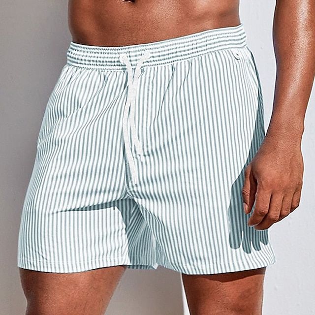 Liam | Men's Striped Drawstring Swim Shorts