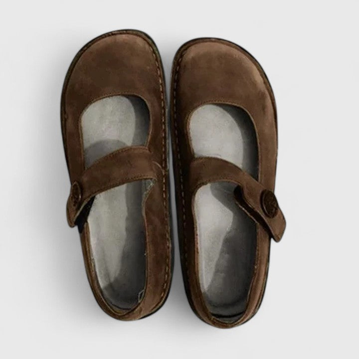 Marisienne | Adjustable Strap Slingback Sandals with Round Toe