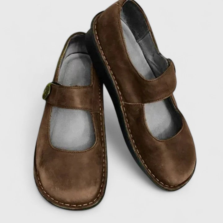 Marisienne | Adjustable Strap Slingback Sandals with Round Toe