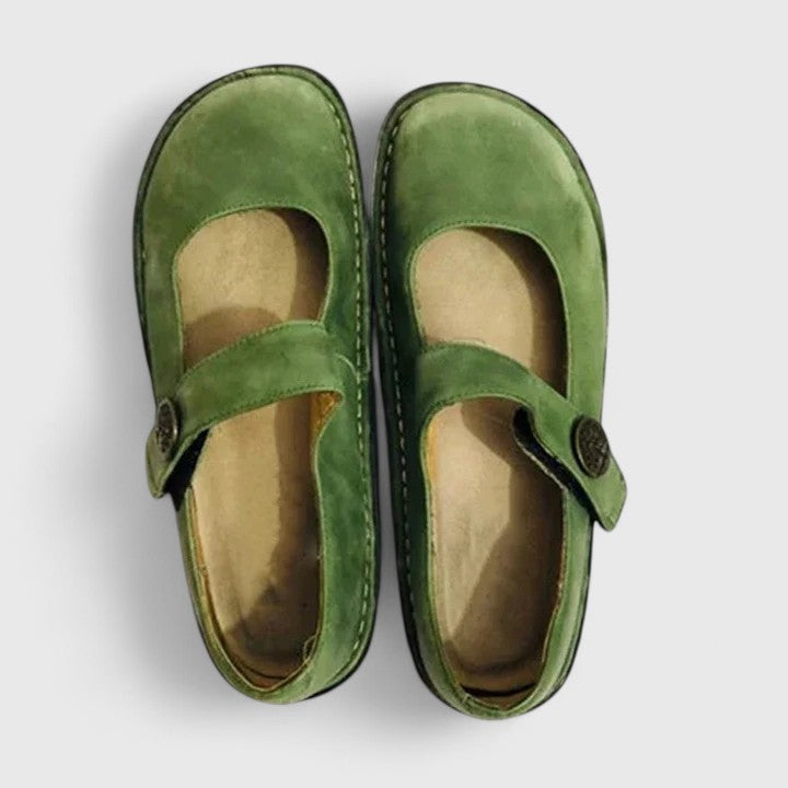 Marisienne | Adjustable Strap Slingback Sandals with Round Toe