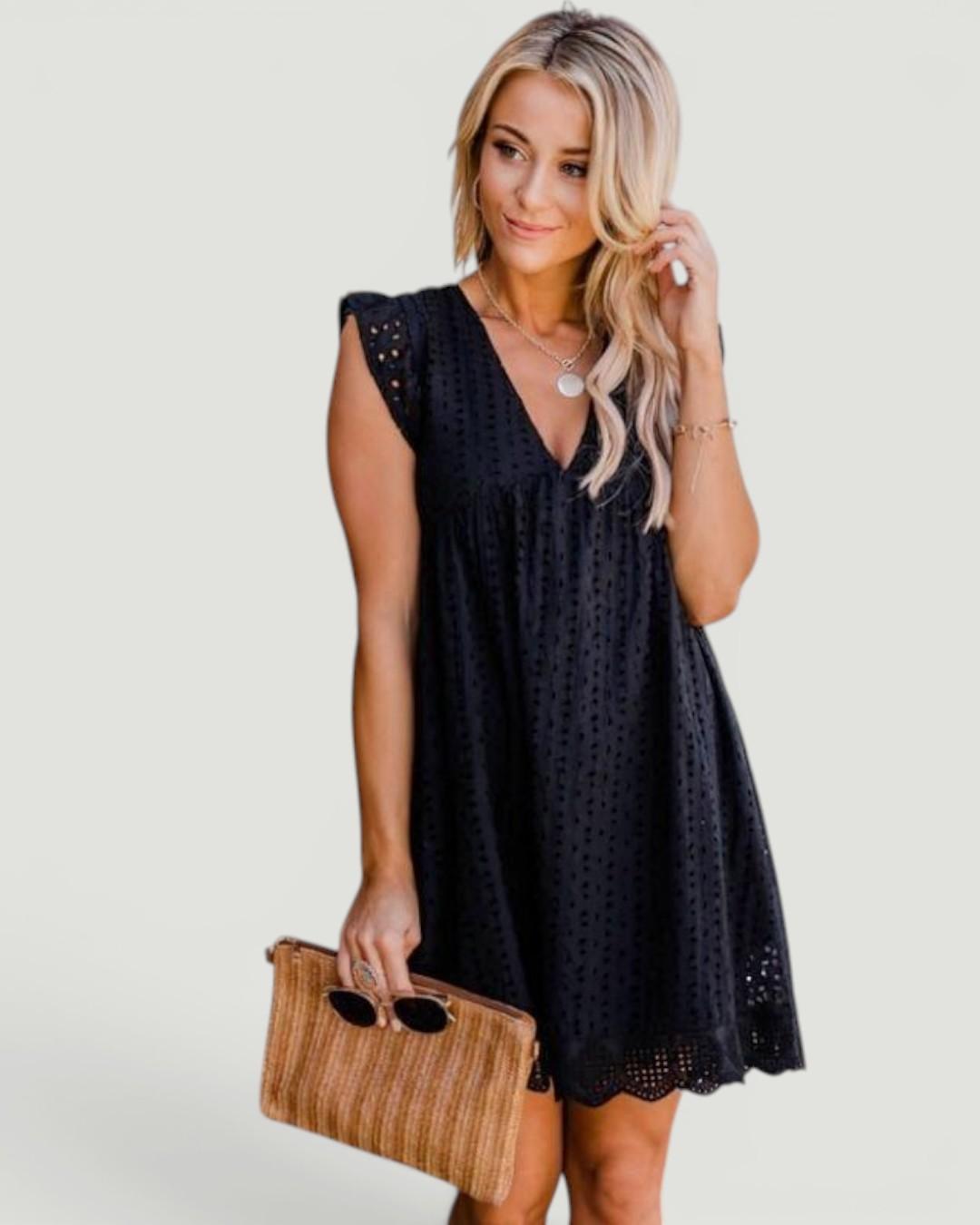 Katinka | Sleeveless Midi Dress with Built-In Shorts and Pockets for Women