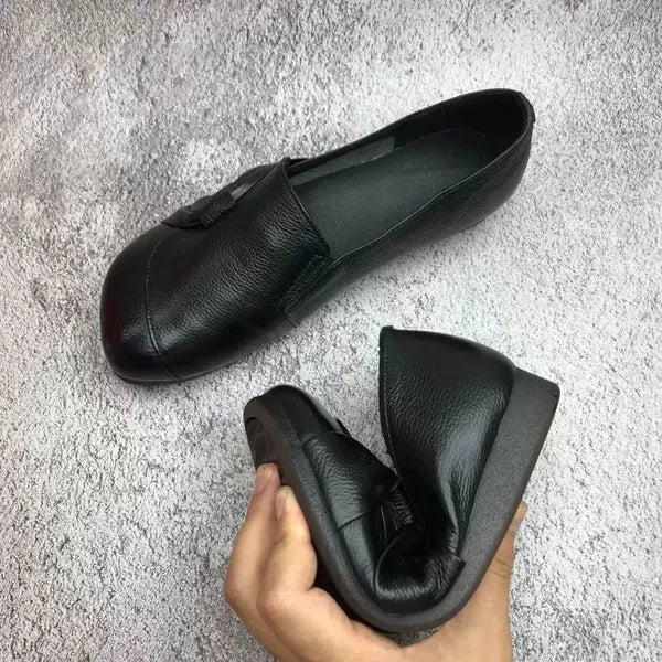 Sabrina | Embossed Wedge Loafers with Cushioned Support for Women