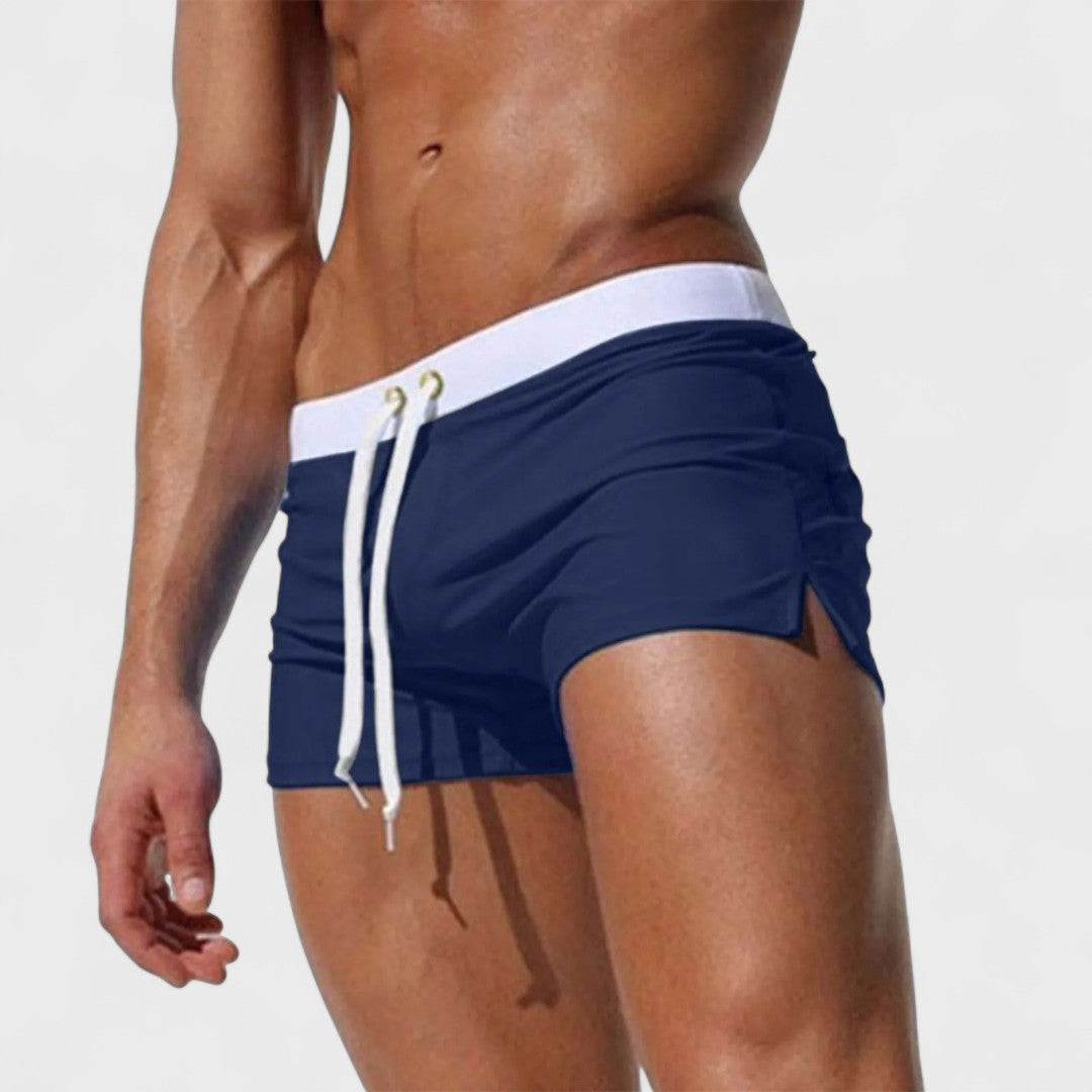 Lucas | Men's Drawstring Swim Shorts with Pockets