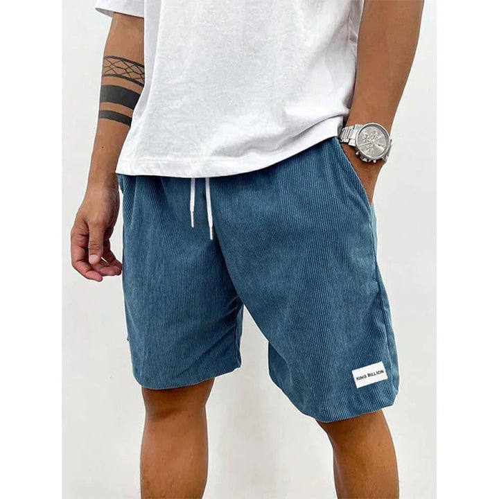 Lars | Textured Corduroy Shorts with Drawstring Waist for Men