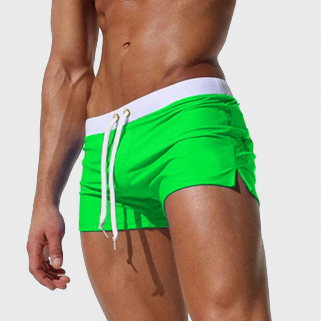 Lucas | Men's Drawstring Swim Shorts with Pockets