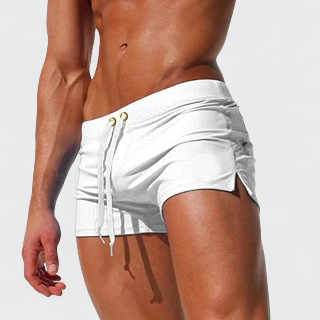 Lucas | Men's Drawstring Swim Shorts with Pockets