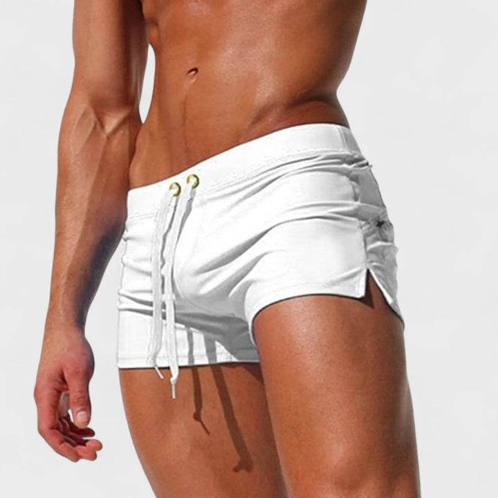Lucas | Men's Drawstring Swim Shorts with Pockets