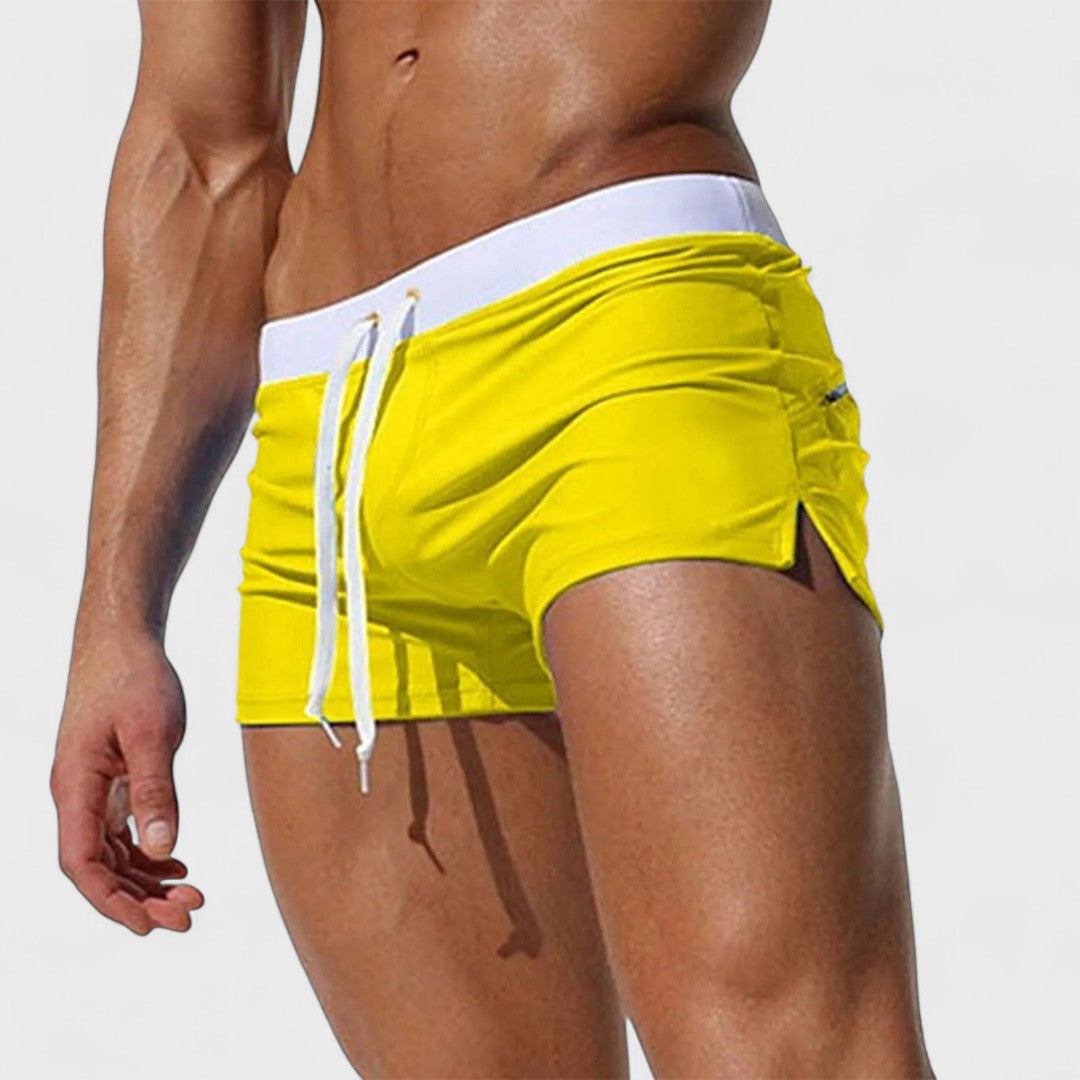 Lucas | Men's Drawstring Swim Shorts with Pockets