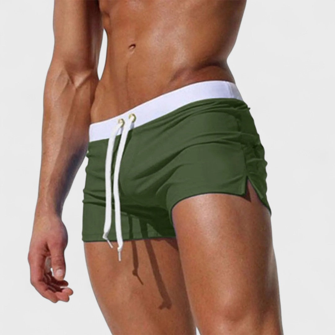 Lucas | Men's Drawstring Swim Shorts with Pockets