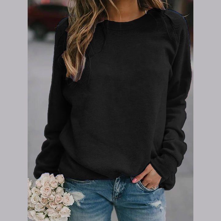Freya - Ribbed Crew Neck Sweater with Long Sleeves for Women