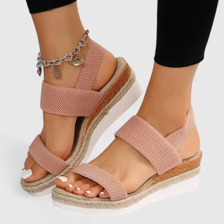 Nadelisse | Slingback Wedge Sandals with Cushioned Footbed for Women