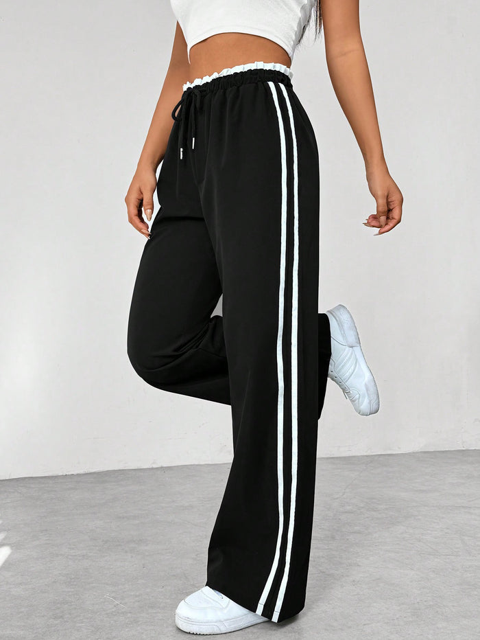 Margot | Women's High-Waist Joggers with Side Stripes